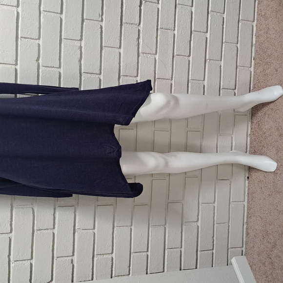 J. TOMSON DOUBL JU Navy Sharkbite Dress. Size Medium NWT - Picture 3 of 8